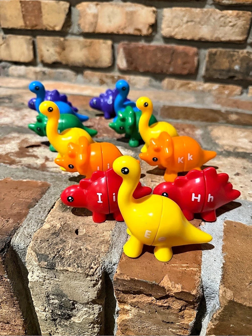 ABC Matching Dinosaur Figures 26 pc Set Multicolor